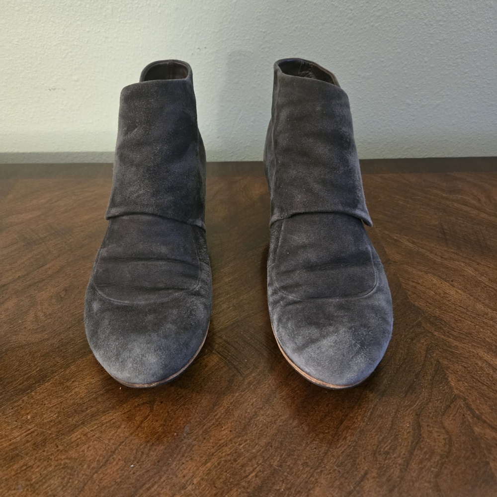 COCLICO Charcoal Suede Ankle Boots